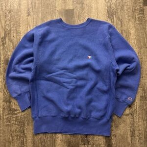 Vintage 90s Champion Reverse Weave Heavyweight Sweatshirt Blue